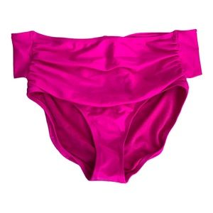 Betsey Johnson Pink Bikini Swimwear with Ruched Waistband